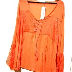Rose Gal Bohemian blouse